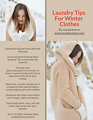 Laundry Tips For Winter Clothes - Laundramoon - by Ajmal Mazidi [Infographic]