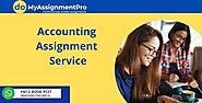 Get the expert help from the Industry for Accounting Assignment Service.
