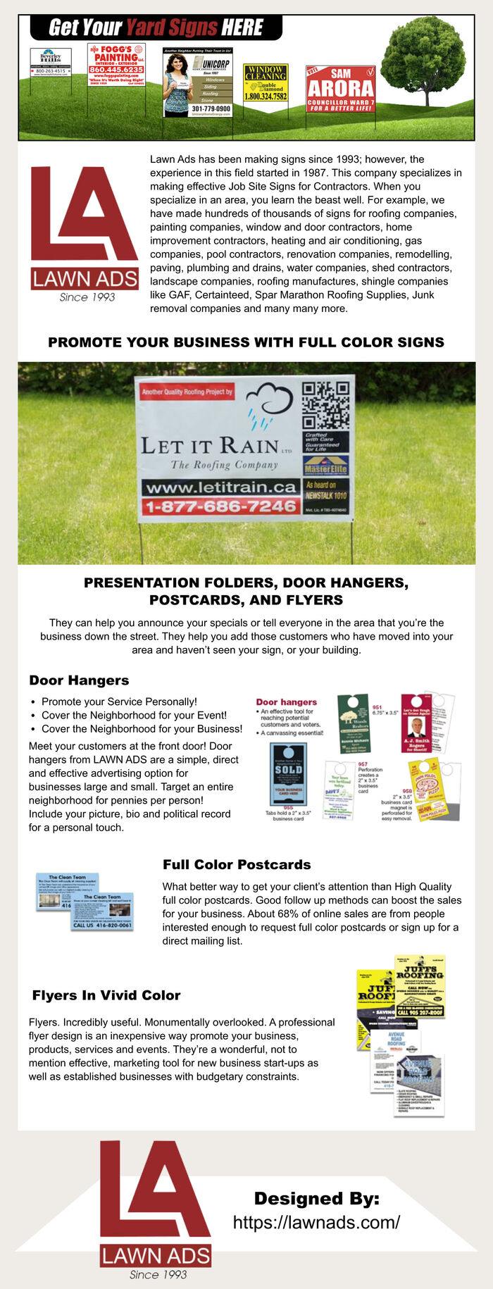 This infographic is designed by Lawn Ads