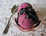Crème glacée Blueberry-lavande