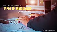 What are the different types of web design courses available?