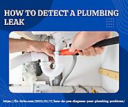 How to Detect a Plumbing Leak