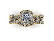 Buy Most Popular Diamond Engagement Ring with Yellow Gold