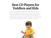 Best CD Players for Toddlers and Kids