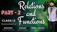 NCERT Chapter 1 Relations and Functions Class 12 Maths (Part – 2) | MathYug