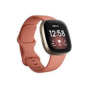 Fitbit Versa 3 Health & Fitness Smartwatch with GPS, 24/7 Heart Rate, Alexa Built-in, 6+ Days Battery, Pink/Gold, One...