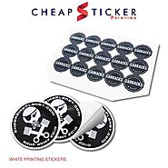 White Stickers - Custom Blank and White Stickers Printing