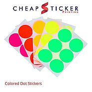 Dot Stickers - Custom Colored Dot Stickers Printing