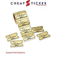 Foil Stickers - Custom Gold Foil Stickers Printing