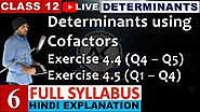 NCERT Exercise 4.4 Determinants Class 12 Maths IIT JEE Mains