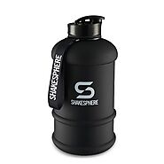 2.2L ShakeSphere Hydration Jug Matte Black/White Logo