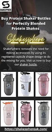 Gym Cup & Shaker Bottles Online | ShakeSphere UK