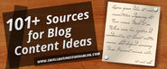 101+ Sources for Blog Content Ideas