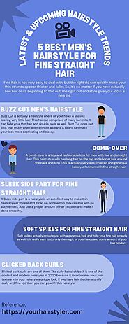 5 Best Men’s Hairstyle for Fine Straight Hair