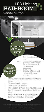 LED Lighting Bathroom Vanity Mirror.