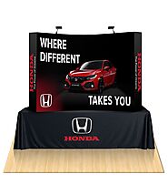 Promote Your Brand with Our 8ft Tabletop Fabric Display Booth