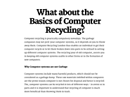 Computer Recycling London, Computer Recycling UK