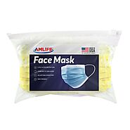 Amlife Face Mask Packs Disposable 3-Ply Filter - Made in USA with Impo