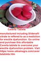 Caverta Tablets: An affordable and beneficial reatment for erectile dysfunction