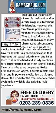 Caverta Tablets for Sexual Satisfaction in ED Men