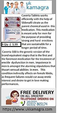 Caverta Tablets hard erections that are sustainable for a longer Time