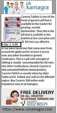 Caverta Tablets For Men face out the problem of erectile dysfunction