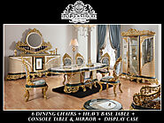 Maharaja Style Heavy Carved Dining Room Furniture - DST Home Furniture Manufacturer Exporter