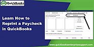 How to Print and Reprint Paycheck in QuickBooks Payroll?