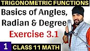 Exercise 3.1 Trigonometric Functions Class 11 Maths IIT JEE Mains