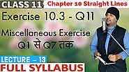 Miscellaneous Exercise of Straight Lines Class 11 Maths IIT JEE Mains