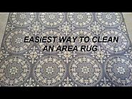 Easiest way to clean an area rug