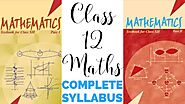 Full Syllabus of Class 12 Maths | Mathyug