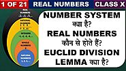 Number System and Euclid Division Lemma Chapter 10 Real Numbers Class 10 Maths