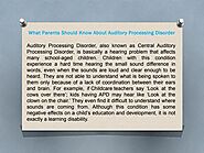 What Parents Should Know About Auditory Processing