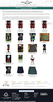 Buy Scottish or Irish Kilts in Traditional or Modern Styles
