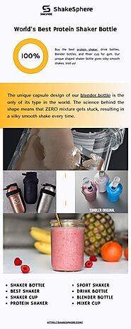 Buy Protein Shaker Bottles for Perfectly Blended Protein Shakes - ShakeSphere US