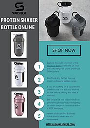 Gym Sports Bottle and Mixer Cup | ShakeSphere US