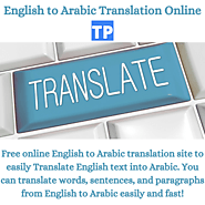 English to Arabic Translation Online