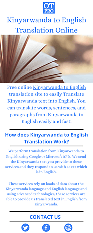 Kinyarwanda to English Translation Online