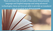 Kinyarwanda to English Translation Online