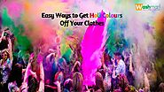 Easy Ways To Get Holi Colours Off Your Clothes || Washmart