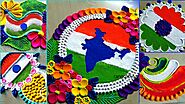 Top 6 INDEPENDENCE DAY rangolis DESIGNS by easy rangoli classes