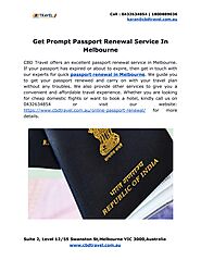 Get Prompt Passport Renewal Service In Melbourne