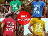 (8) Free Download - T Shirt Mock Up