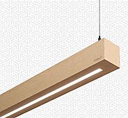 Woral Wooden Linear Lights | Hanging Lighting for Home