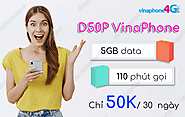 Đăng ký gói D50P VinaPhone nhận 5GB, 110 phút gọi chỉ 50K/ 30 ngày