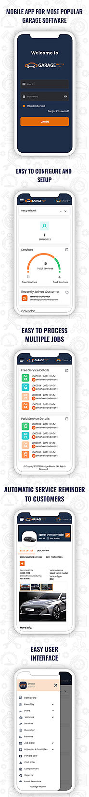 Garage Master – Mobile App for Garage Master Software