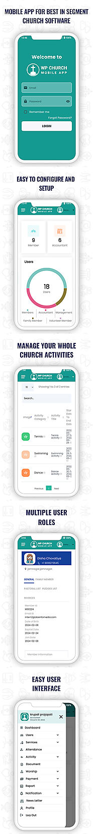 Church Management – Mobile App for WP-Church Plugin