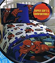 4pc Marvel Spiderman Full Bed Sheet Set Superhero Astonish Bedding Accessories
