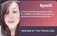 Ayushi- Fraud Girl who looted in various Social Platform - Beescoin